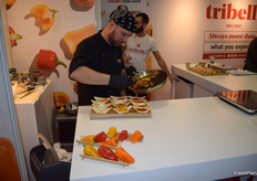 Show cooking en el stand de Tribelli.